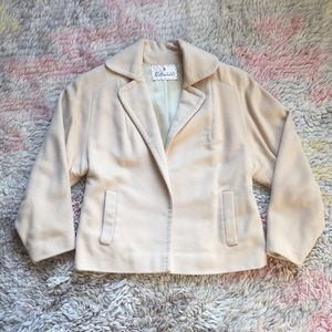 Rothschild's vintage silk/cashmere cream coat